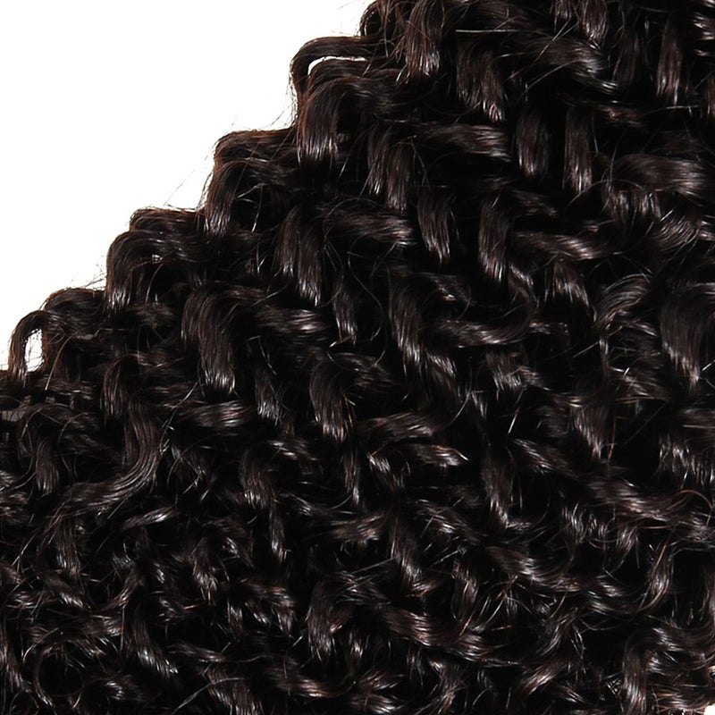ISEE Hair 9A Grade Mongolian Kinky Curly Hair Extension Virgin Human Hair Weaving 3 Bundles Kinky Curly Virgin Hair 100% Human Hair Weaves Extension Mongolian Virgin Hair (10 12 14inches) - Image 4